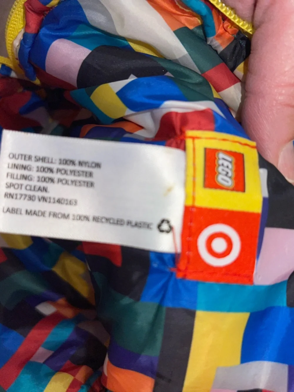 lego x target limited edition collaboration puffy zip pouch